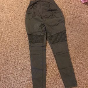 Olive green maternity pants